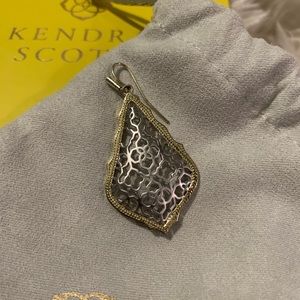 Single Addie Drop Earring Kendra Scott Gold&Silver
